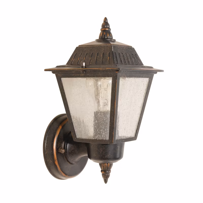 Kinkiet ścienny zewnętrzny Garden Zone Highnam postarzany brąz 1 x E27 x 60W IP44 wym: 26 x 13,5 x 15 cm – 1 szt.