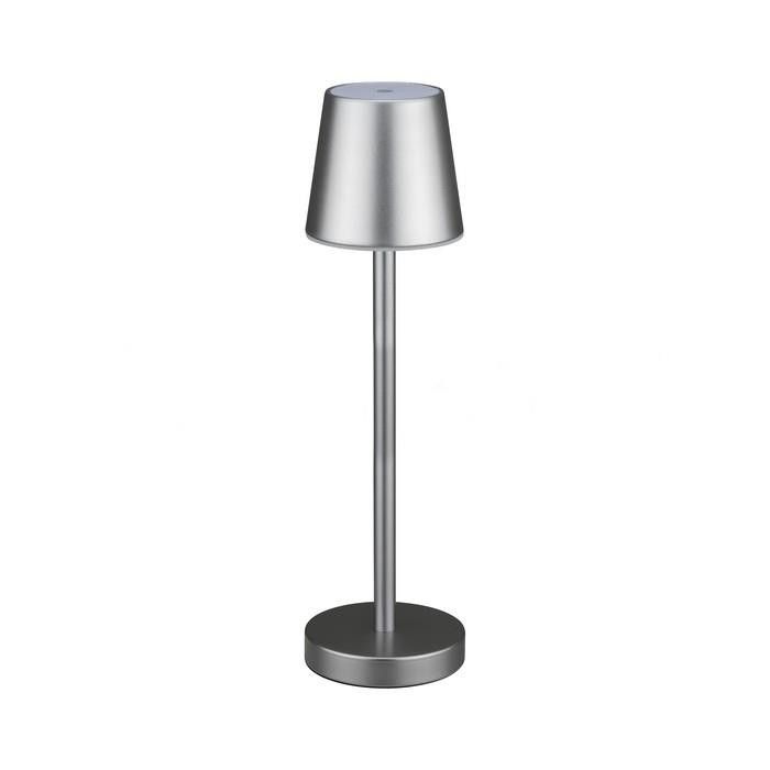 Lampa biurkowa V-TAC 7703 szaro-srebrna LED 3W 3000K 70lm akumulator IP20 wym: 39 x 10.5 x 10.5 cm aluminium – 1 szt.