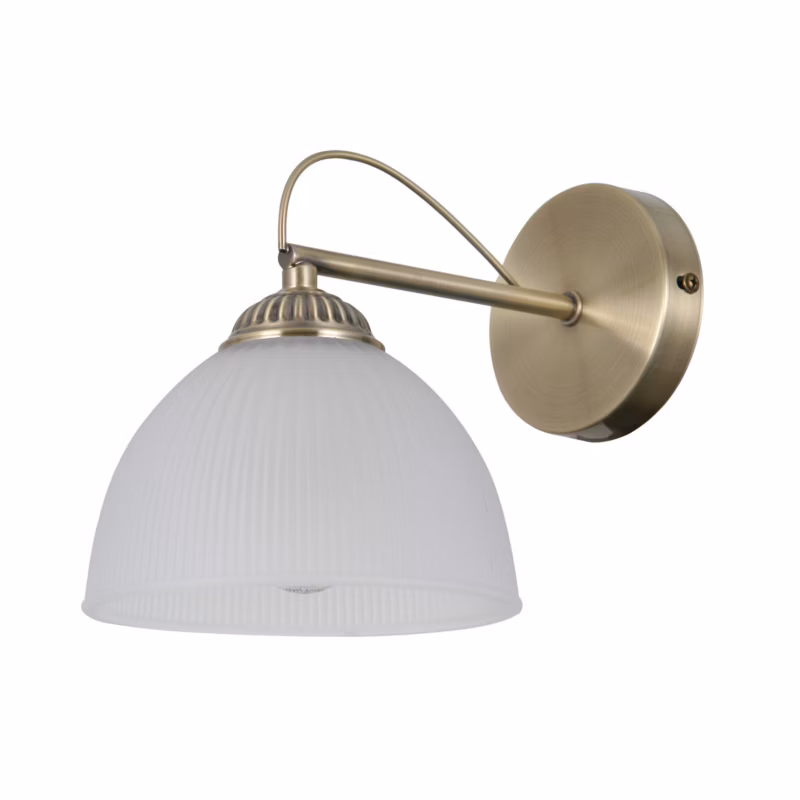 Kinkiet Italux MORETI antyczny mosiądz 1xE27x40W wym:18x15x22cm IP20 -1 szt.