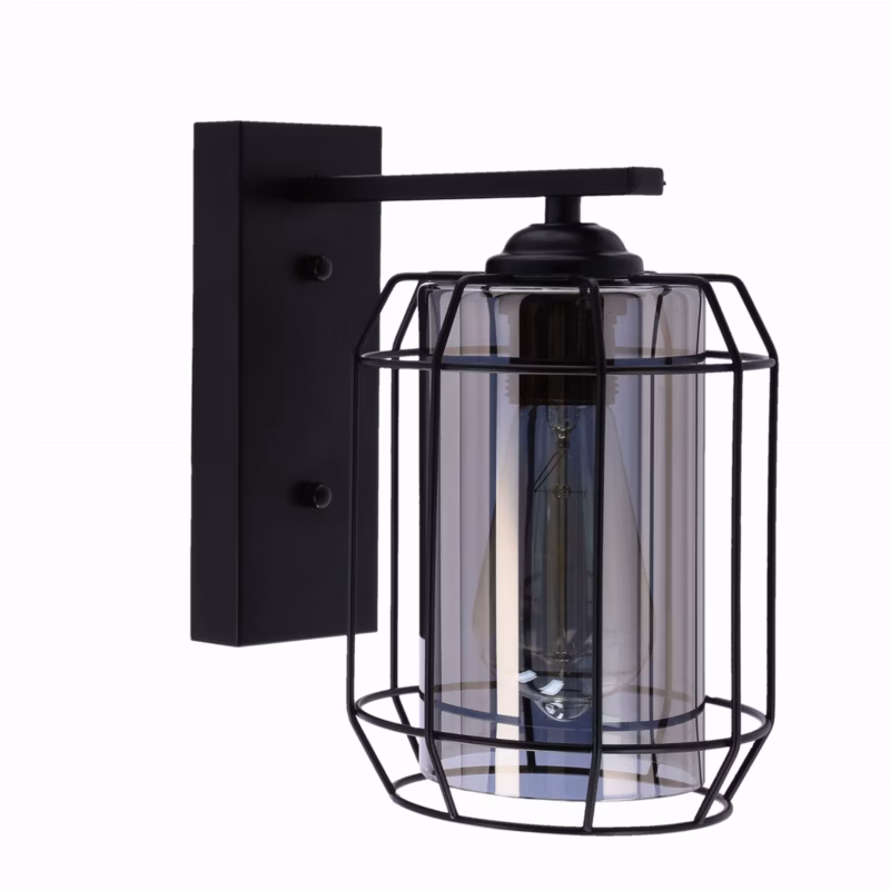 Kinkiet ścienny Candellux Jonera czarny-dymiony 1 x E27 x 40W IP20 wym: 24 x 23 x 15 cm – 1 szt.