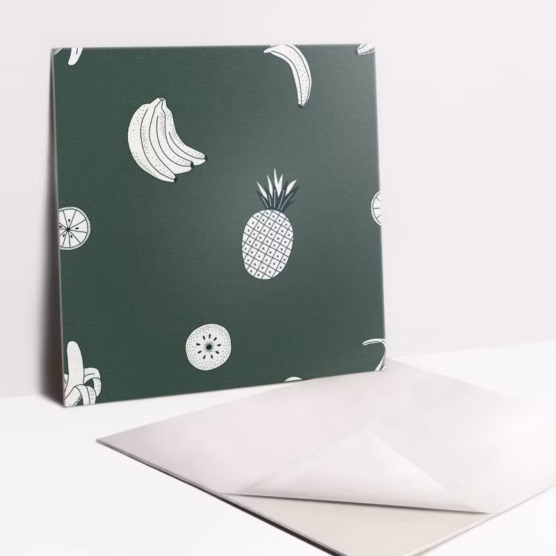 Kafelki samoprzylepne Tulup 30×30 cm Ananas i banan 9 szt.