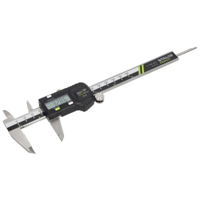 Suwmiarka cyfrowa zakres 0‑150mm, dokładność 0,01mm bateria 3,0V STALCO PERFECT S010501315