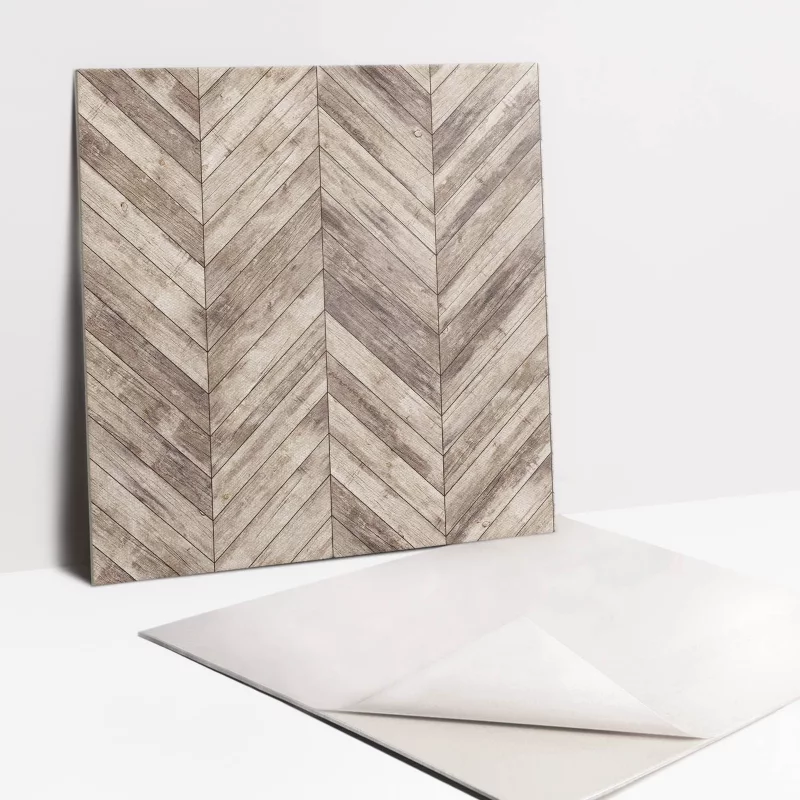 Kafelki samoprzylepne Tulup 30×30 cm Brązowe deseczki 9 szt.
