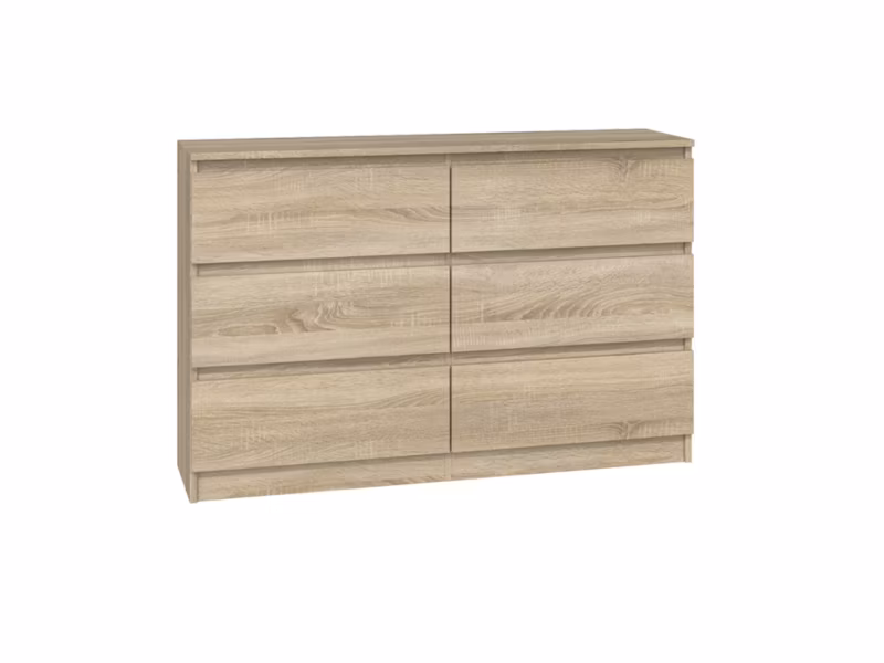 Komoda Topeshop Malwa M6 120 – Dąb Sonoma 30x120x75 cm 1 szt.
