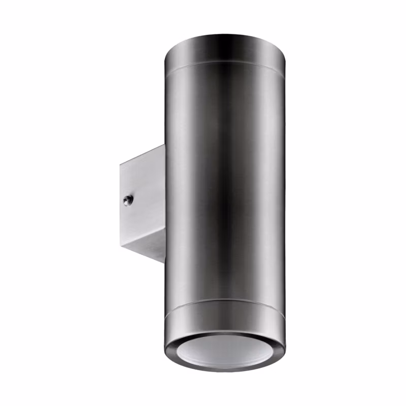 Kinkiet ścienny zewnętrzny Struhm Aster matowy chrom 2 x GU10 x IP54 wym: 21 x 7,6 x 10,5 cm – 1 szt.