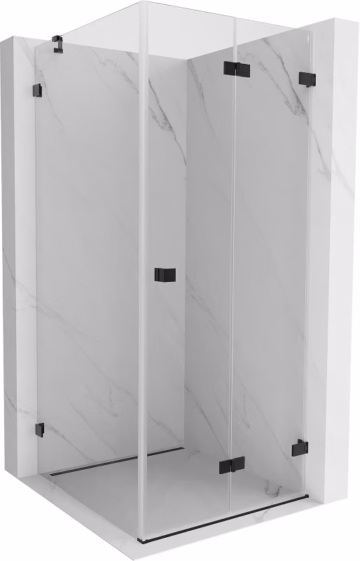 Kabina prysznicowa składana Mexen Lunar-F czarna 80×80 cm 836-080-080-70-00-P 1 szt.