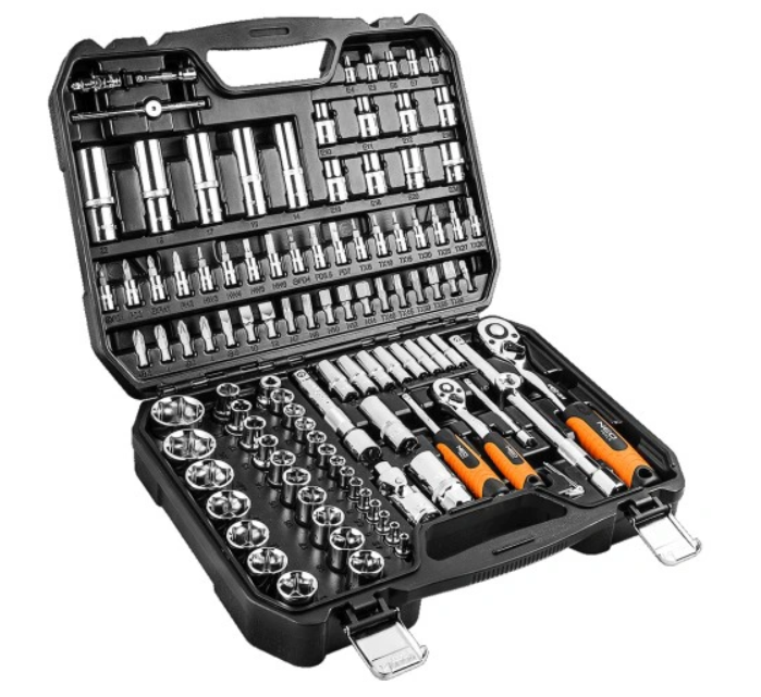 Zestaw kluczy nasadowych Neo Tools 08-666 – 110 elementów