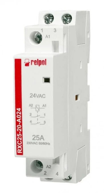 Stycznik instalacyjny 250 V AC 25 A 24 V AC 2617017 RXC25‑20‑A024