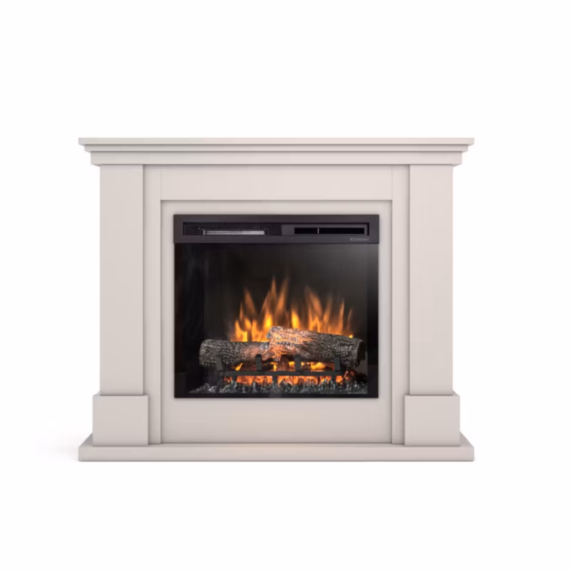 Kominek elektryczny Warmtec Luena 23″ XHD 1400W funkcja grzania LED kaszmirowy 1 szt.