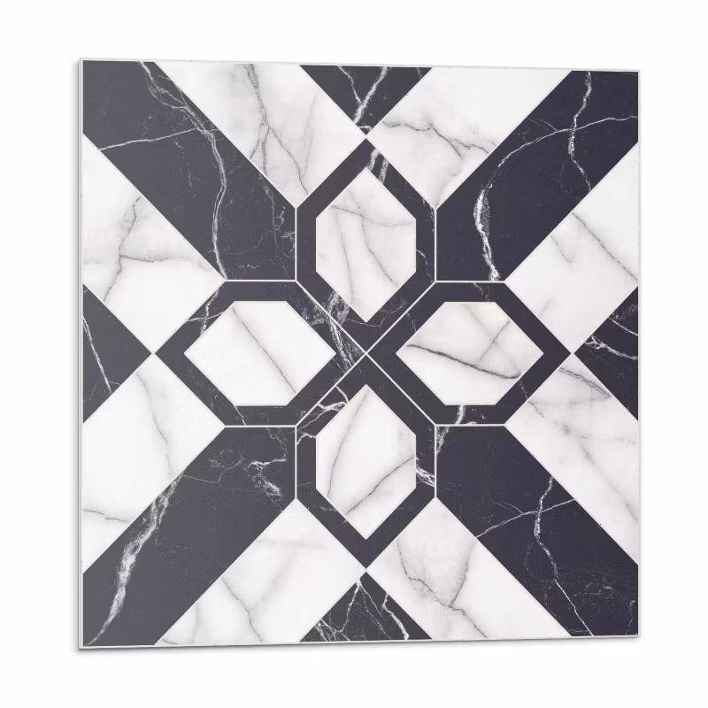 Kafelki samoprzylepne Wallfluent 20×20 cm Marmurowe figury w geometrycznym stylu 20 szt.