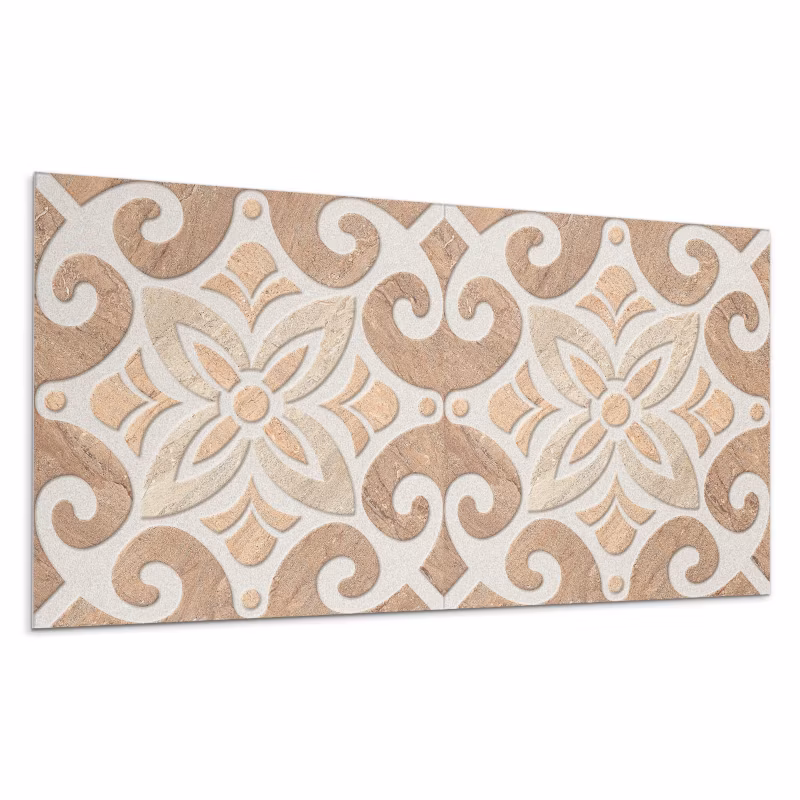 Kafelki samoprzylepne Wallfluent 60×30 cm Ornamentalny wzór kwiatów w stylu klasycznym 6 szt.