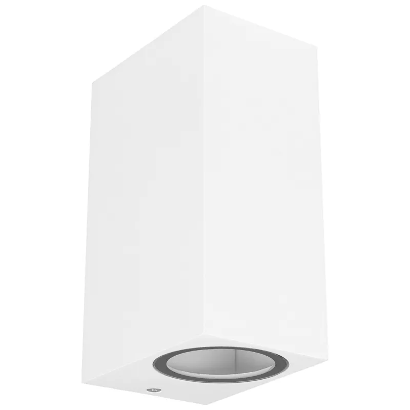 Kinkiet zewnętrzny LED MasterLED Lida GU10 Duo IP44 lampa elewacyjna ścienna biała 1 szt.