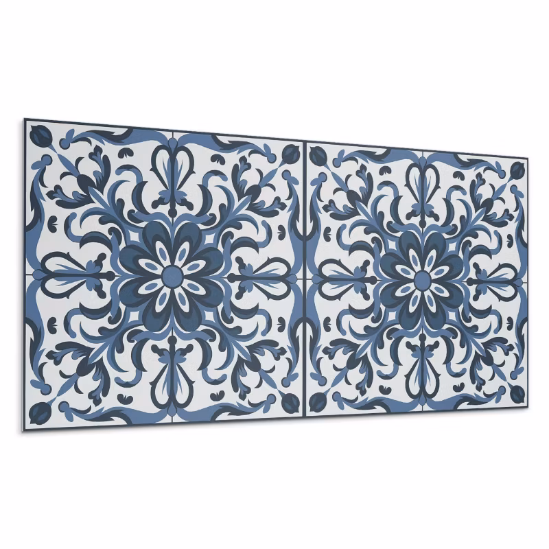 Kafelki samoprzylepne Wallfluent 60×30 cm Ornamentalne kwiaty w stylu artystycznym 6 szt.