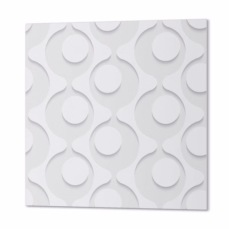 Komplet Kafelków PCV ArtPrintCave 30×30 cm Abstrakcyjny wzór z okręgami 9 szt.