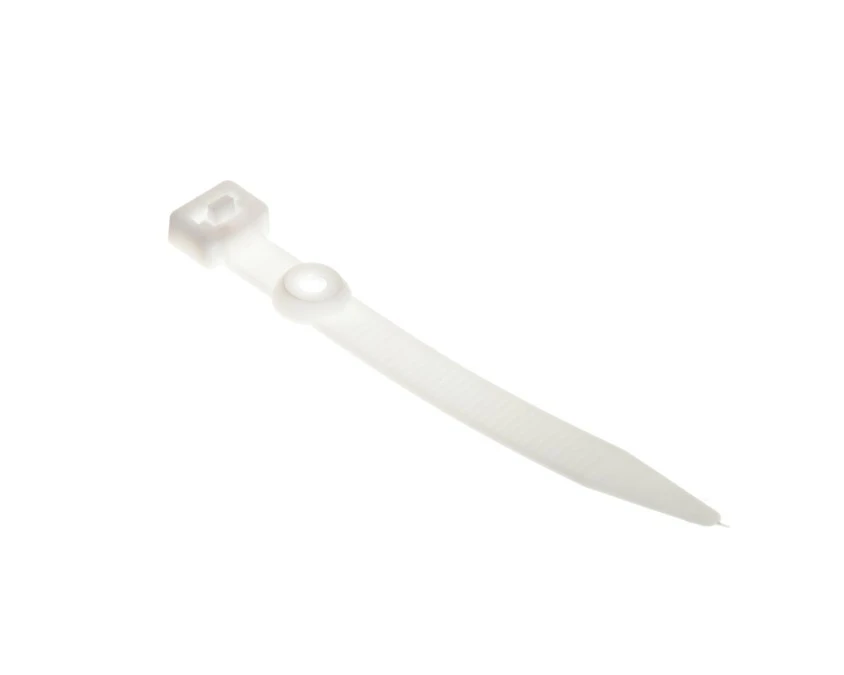 Uchwyt Paskowy Zaciskowy 8mm 76mm biała UP‑Z‑18 12.18 /50szt./
