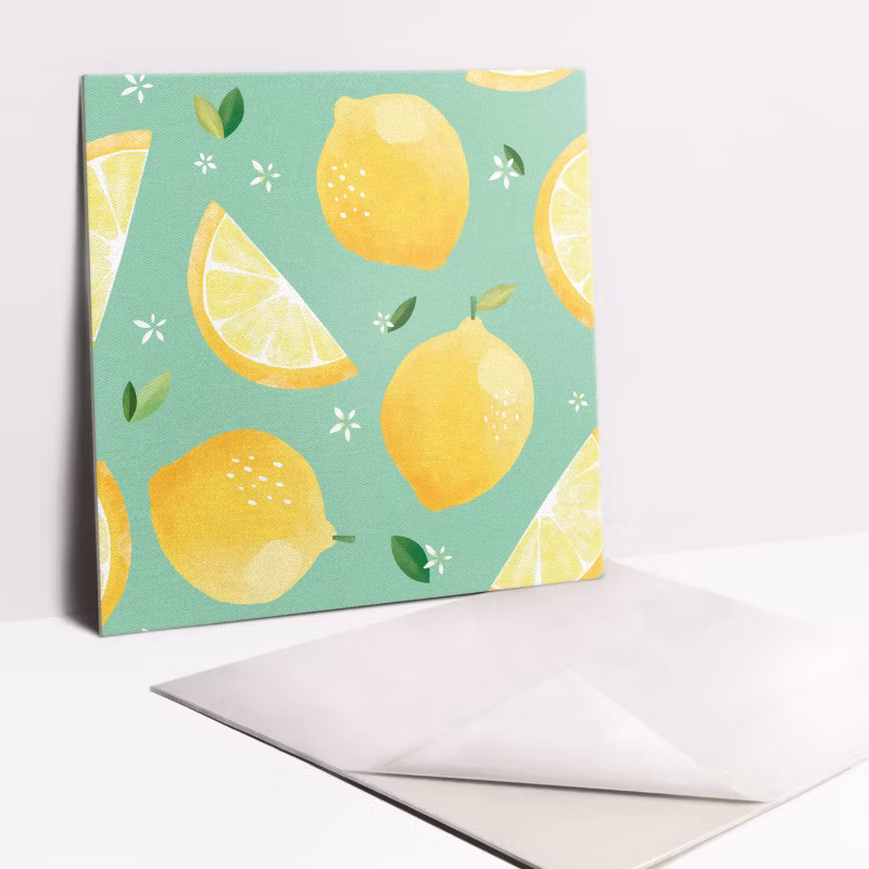 Kafelki samoprzylepne Tulup 30×30 cm Rysunkowa cytryna 9 szt.