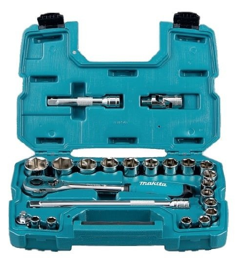 Zestaw nasadek + klucz 1/2″ z grzechotką Makita B-65589 23 szt.