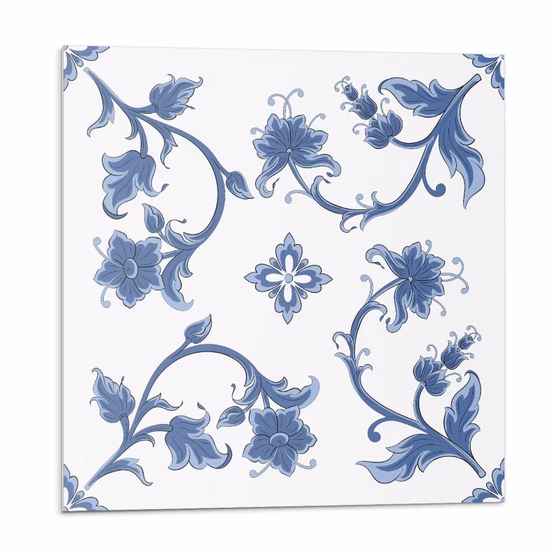 Kafelki samoprzylepne Wallfluent 30×30 cm Florystyczny wzór 9 szt. 4070095559734