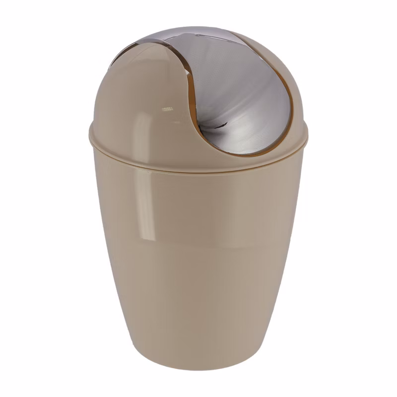 Kosz na śmieci łazienkowy Cuesta TENDANCE taupe z pokrywą 5,6L 1 szt.