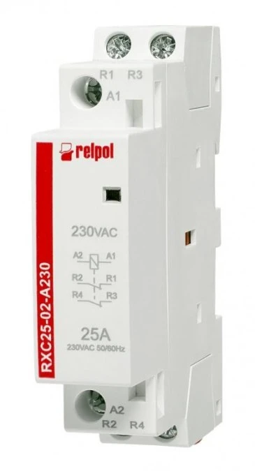 Stycznik Instalacyjny 250 V AC 25 A 230 V AC 2617012 RXC25‑02‑A230