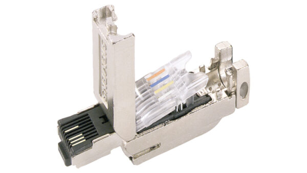 Wtyczka RJ45 2×2 kat.5 prosta w obudowie metalowej 6GK1901-1BB10-2AE0