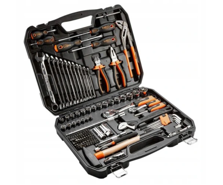 Zestaw kluczy nasadowych Neo Tools 08-945 – 143 elementy