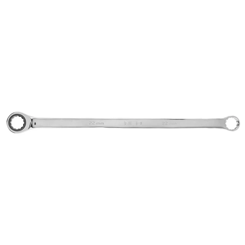 Klucz oczkowy NEO TOOLS dwustronny z grzechotką, długi 22 mm 1 szt