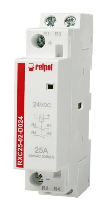 Stycznik instalacyjny 250 V AC 25 A 24 V DC 2617078 RXC25‑02‑D024