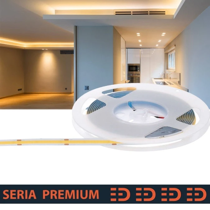 Taśma Premium 12V COB 528led 3000K 1200lm Ra90 (50)