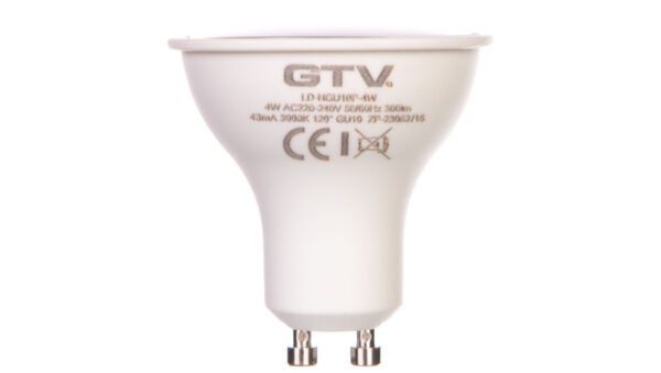 Żarówka LED GU10 4W 300lm 3000K AC180-250V 120st. LD-NGU10P-4W