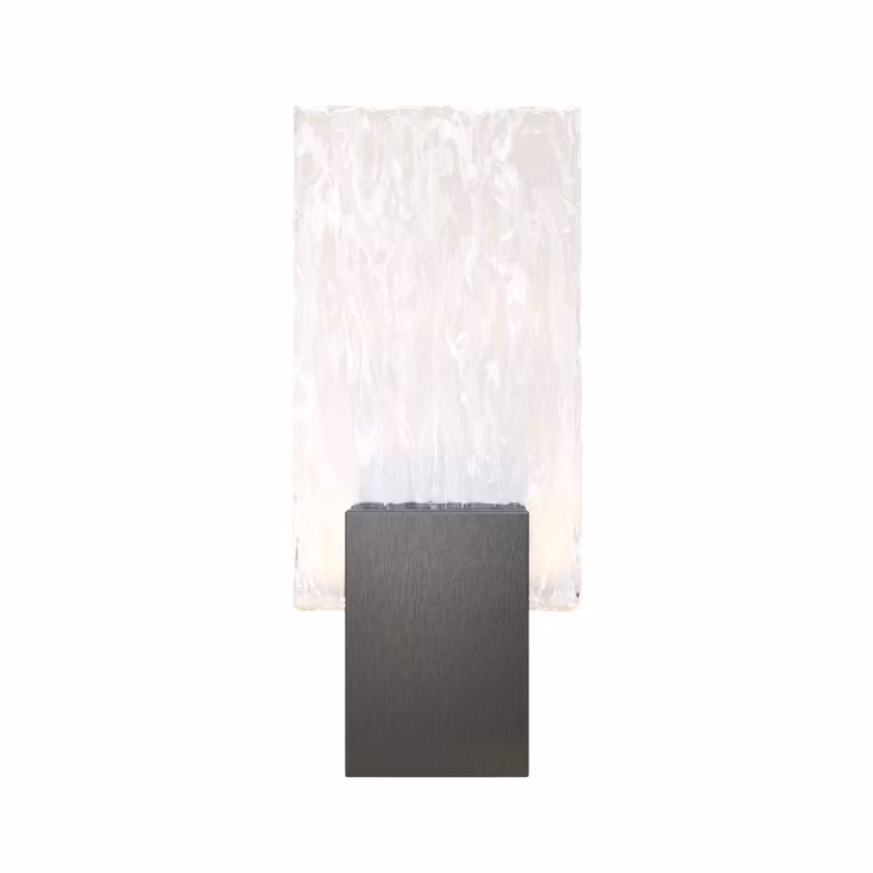 Kinkiet ścienny Maxlight Vetro czarny szczotkowany szkło kryształowe LED 3W 3000K 240lm IP20 wym: 30 x 13 x 5,5 cm – 1 szt.