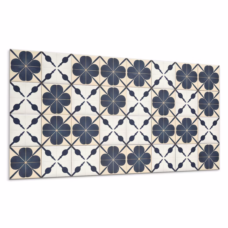 Kafelki samoprzylepne Wallfluent 60×30 cm Kwiaty na stonowanym tle 6 szt.