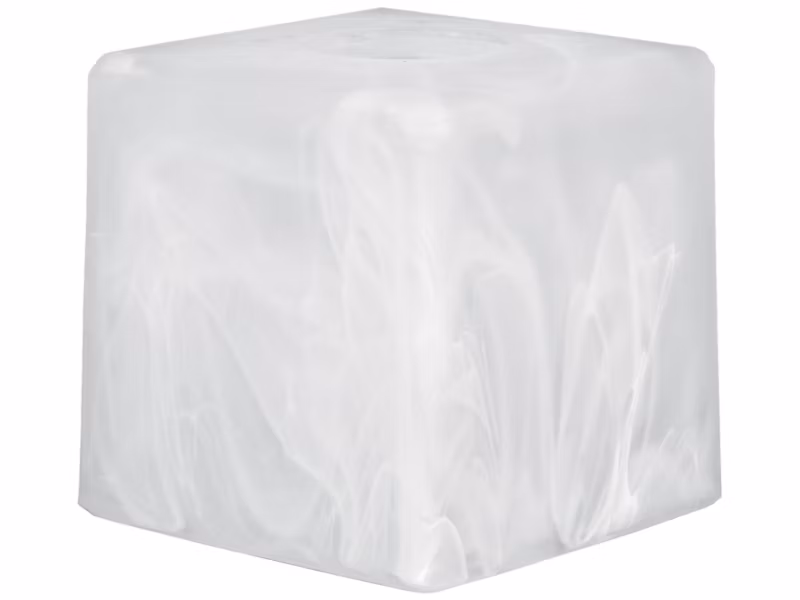 Klosz do lampy kwadratowy E27 mleczny szklany 10x10cm 1szt.
