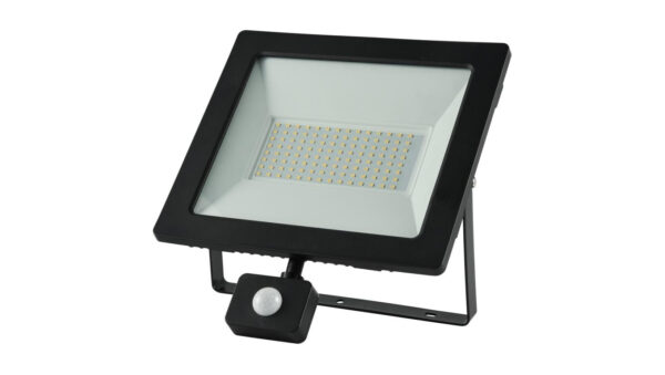 Projektor LED 100W 11500lm 4000K Premium z czujnikiem czarny IP44 GW-0017