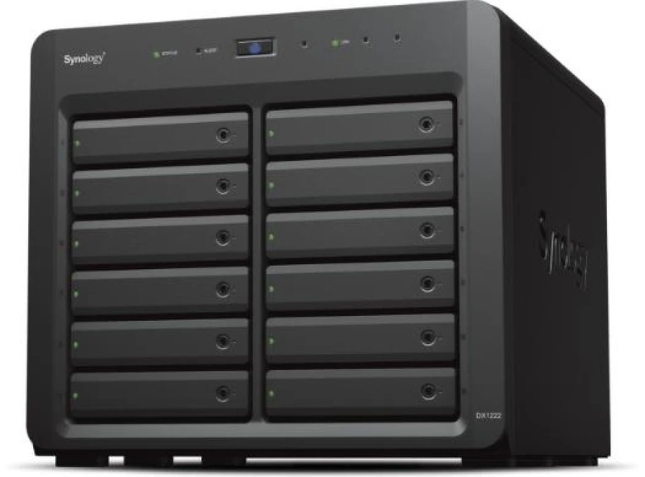 Synology DX1222 12‑zatokowa jednostka rozszerzająca dla serwerów NAS Synology w obudowie Tower
