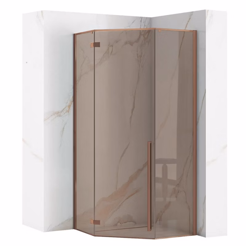 Kabina Prysznicowa Rea Diamond Miedź Szczotkowana 90X90X195Cm 1 Szt