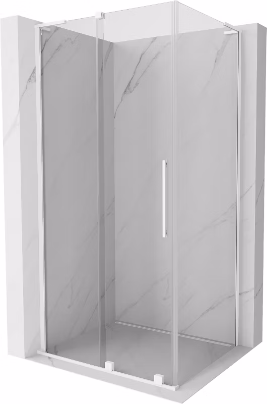 Kabina prysznicowa Mexen Velar L rozsuwana 120 x 75 cm transparent biała 1 szt.