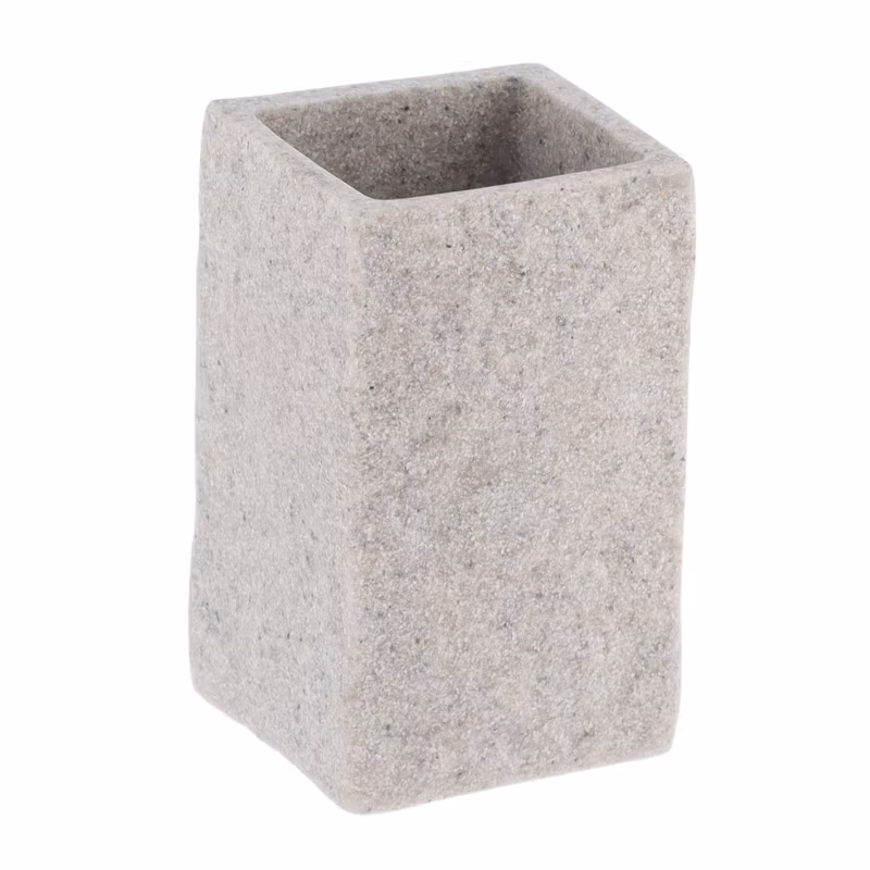 Kubek łazienkowy Estiarte Grey Stone TENDANCE szary prostokątny 250 ml 1 szt.