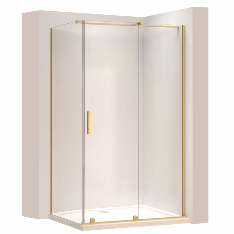 Kabina Prysznicowa Rea Montana Złota Szczotkowana 140X100 140X100X200,5Cm 1 Szt