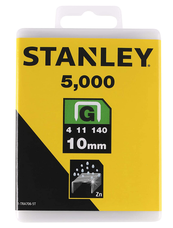 Zszywka G 10mm/3/8″ HD 5,000szt Typ G 4/11/140 STANLEY 1-tra706-5t
