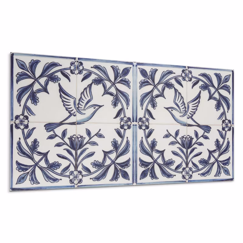 Kafelki samoprzylepne Wallfluent 60×30 cm Wzór ptaka pośród roślinności 6 szt.