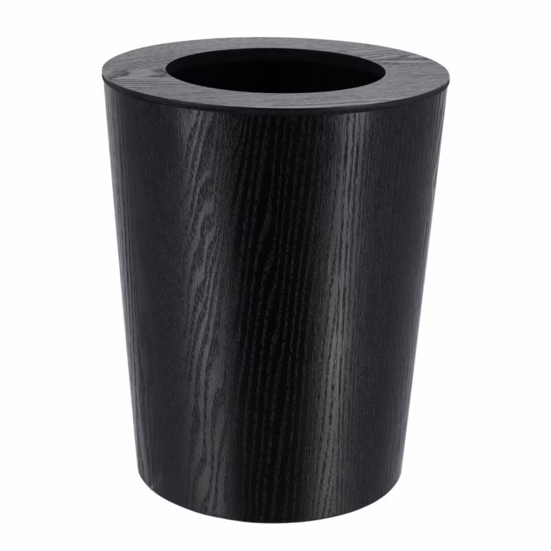 Kosz na śmieci Bento TENDANCE czarny drewniany 9L 1 szt.