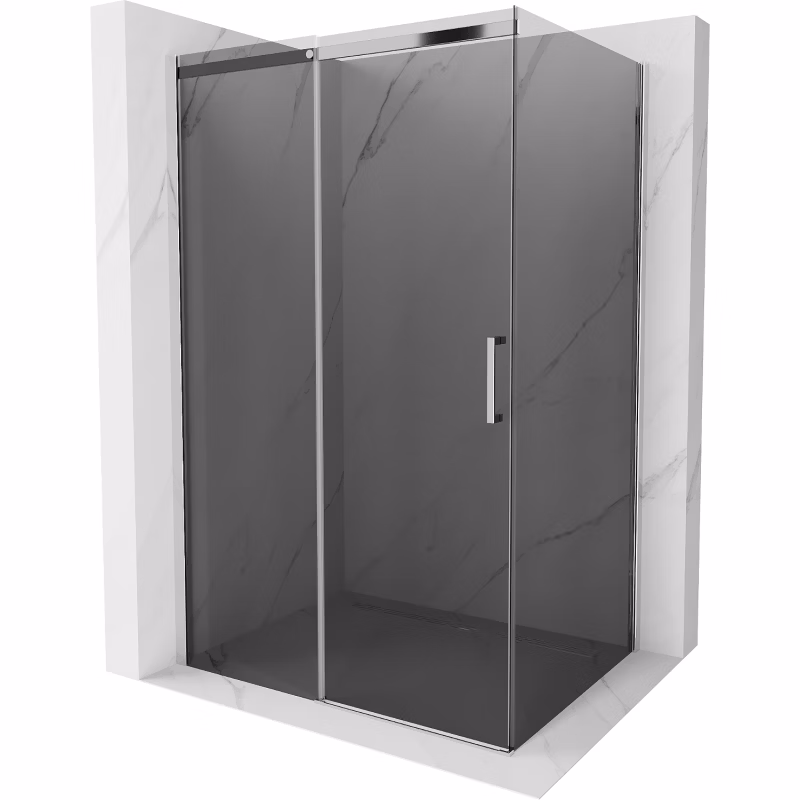 Kabina prysznicowa prostokątna Mexen Omega grafit chrom 1 szt. 5907709101968
