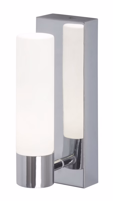 Kinkiet ścienny Rabalux Jim chromowany biały styl nowoczesny LED 5W 4000K 400lm IP44 wym: 22 x 12 x 8 cm – 1 szt.
