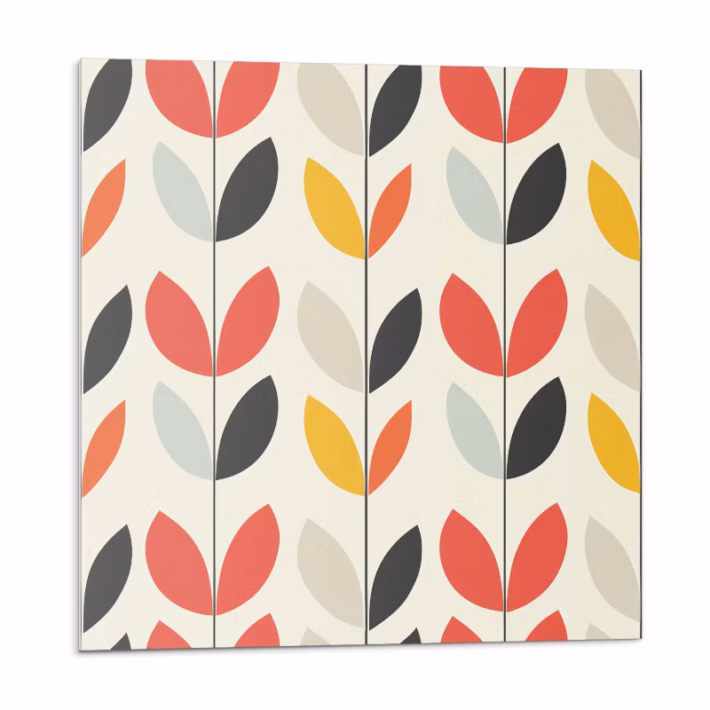 Kafelki samoprzylepne Wallfluent 50×50 cm Roślinny wzór 4 szt. 4070095574430