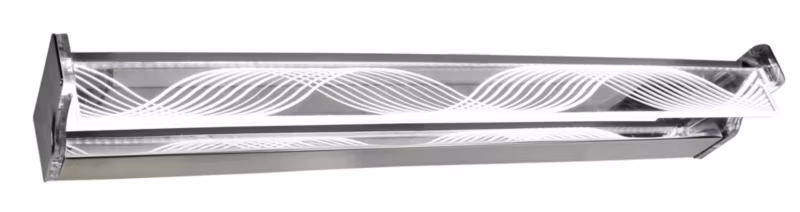 Kinkiet ścienny Candellux Batik chromowany przezroczysty-biały LED 14W IP20 wym: 4 x 80 x 9 cm – 1 szt.