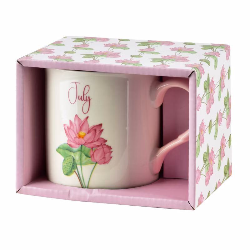 Kubek porcelanowy Lipiec 320 ml 8,7×9 cm różowy 1 szt