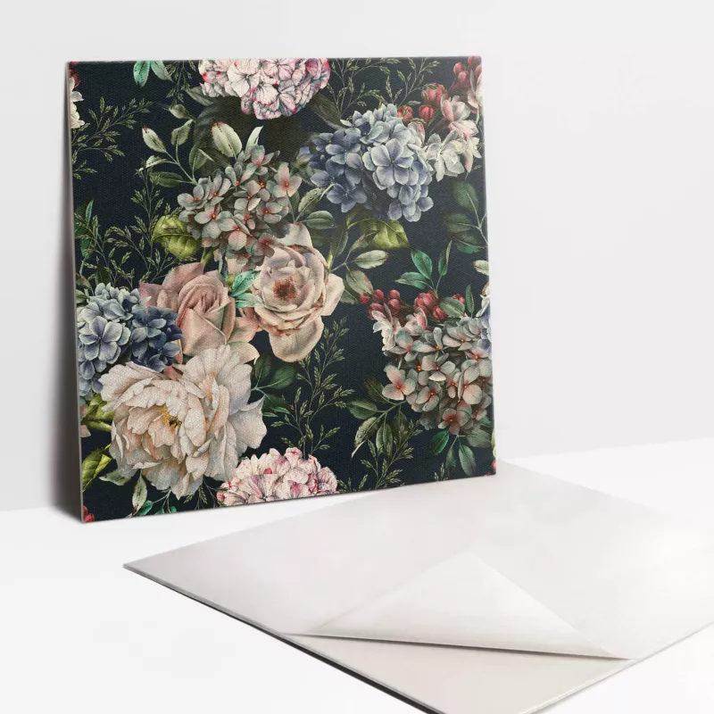 Kafelki samoprzylepne Tulup 30×30 cm Kolorowe kwiaty 9 szt. II