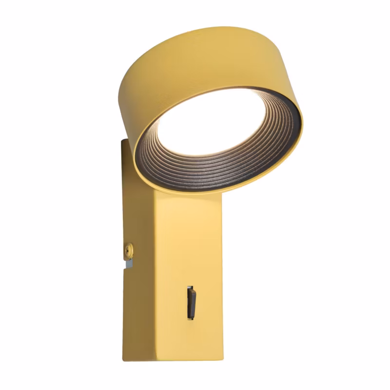 Kinkiet Italux OTAL z włącznikiem żółty LED 1×1.8W 489lm Neutralna biel IP20 -1 szt.