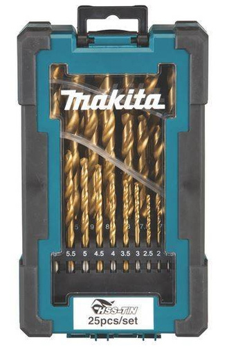 Zestaw wierteł HSS-TIN 1-13mm 25szt 6KPL D-72235-6 Makita